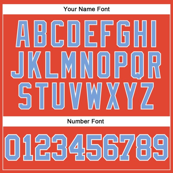 Custom Orange Light Blue-White Authentic Throwback Basketball Jersey