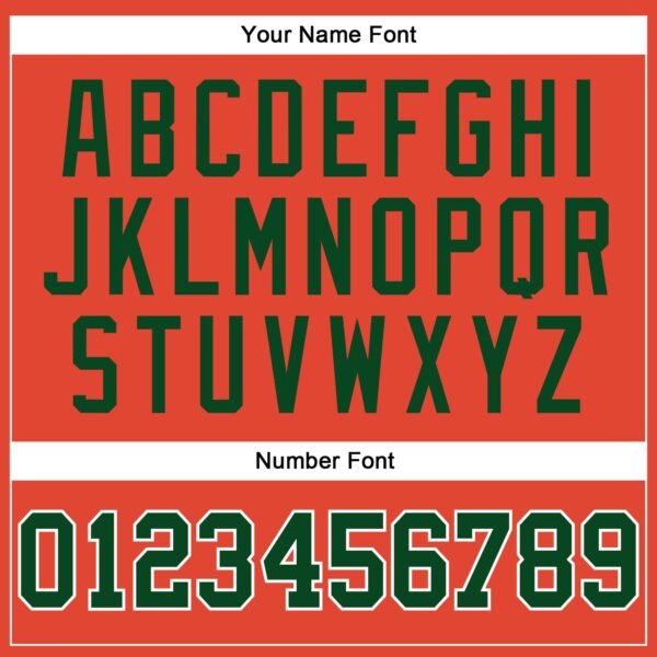 Custom Orange Green-White Authentic Throwback Basketball Jersey