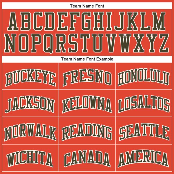 Custom Orange Olive-White Authentic Throwback Basketball Jersey