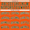 Custom Orange Green-White Authentic Throwback Basketball Jersey