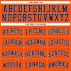 Custom Orange Navy-Gray Authentic Throwback Basketball Jersey