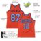 Custom Orange Light Blue-Navy Authentic Throwback Basketball Jersey