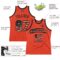 Custom Orange Vintage USA Flag-Black Authentic Throwback Basketball Jersey