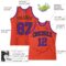 Custom Orange Black Pinstripe Purple Authentic Basketball Jersey