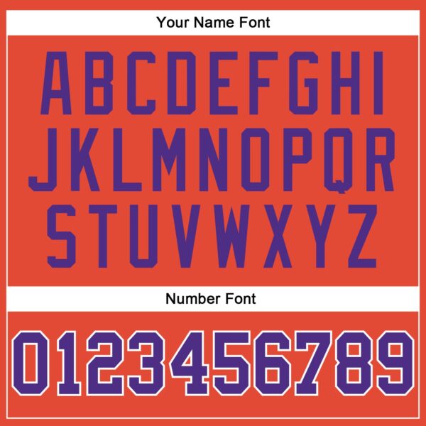 Custom Orange White Pinstripe Purple Authentic Basketball Jersey