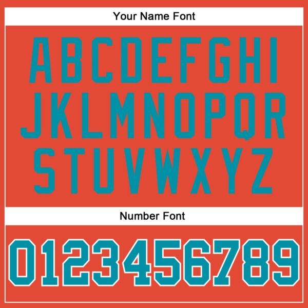 Custom Orange White Pinstripe Teal Authentic Basketball Jersey