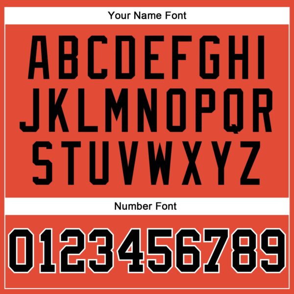 Custom Orange Black-White Authentic Throwback Basketball Jersey