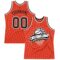Custom Orange Black-White Authentic Throwback Basketball Jersey