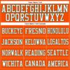Custom Orange White-Green Mesh Authentic Football Jersey