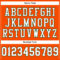 Orange0355-3 Custom Orange White-Green Mesh Authentic Football Jersey