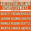 Custom Orange White-Kelly Green Mesh Authentic Football Jersey
