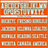 Custom Orange White-Aqua Mesh Authentic Football Jersey