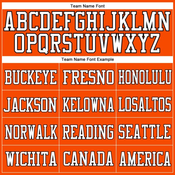 Custom Orange White-Black Mesh Authentic Football Jersey