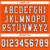 Custom Orange White-Black Mesh Authentic Football Jersey