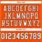 Orange0359-3 Custom Orange White-Black Mesh Authentic Football Jersey