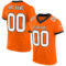 Orange0359 Custom Orange White-Black Mesh Authentic Football Jersey