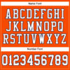 Custom Orange White-Navy Mesh Authentic Football Jersey