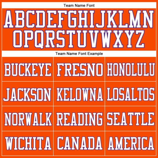 Custom Orange White-Purple Mesh Authentic Football Jersey