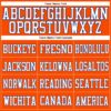 Custom Orange White-Royal Mesh Authentic Football Jersey