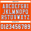 Custom Orange White-Royal Mesh Authentic Football Jersey
