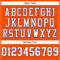 Orange0362-3 Custom Orange White-Royal Mesh Authentic Football Jersey