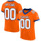 Orange0362 Custom Orange White-Royal Mesh Authentic Football Jersey