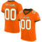 Orange0363 Custom Orange Cream-Olive Mesh Authentic Football Jersey