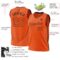 Custom Orange Black Authentic Throwback Basketball Jersey