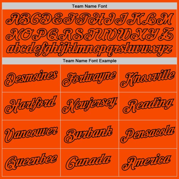 Custom Orange Black Authentic Throwback Basketball Jersey