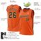 Custom Orange Black Cream-Old Gold Authentic Throwback Basketball Jersey