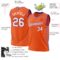 Custom Orange White-Purple Authentic Throwback Basketball Jersey