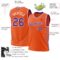 Custom Orange Purple-White Authentic Throwback Basketball Jersey