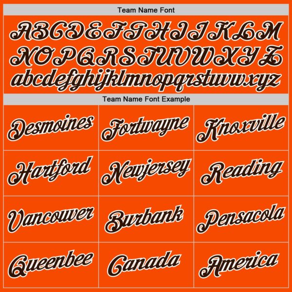 Custom Orange Brown-White Authentic Throwback Basketball Jersey