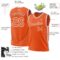 Custom Orange White-Gray Authentic Throwback Basketball Jersey