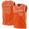 Custom Orange White-Gray Authentic Throwback Basketball Jersey