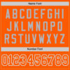 Custom Orange White-Gray Mesh Authentic Throwback Football Jersey