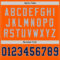 Orange0482-3 Custom Orange Navy-Gray Mesh Authentic Throwback Football Jersey
