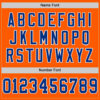 Custom Orange Royal-White Mesh Authentic Throwback Football Jersey