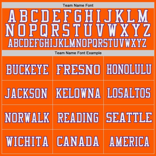 Custom Orange Purple-White Mesh Authentic Throwback Football Jersey