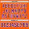 Custom Orange Purple-White Mesh Authentic Throwback Football Jersey