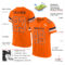 Orange0517-1 Custom Orange White-Navy Mesh Authentic Football Jersey