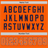 Custom Orange White-Navy Mesh Authentic Football Jersey