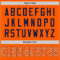 Orange0517-3 Custom Orange White-Navy Mesh Authentic Football Jersey