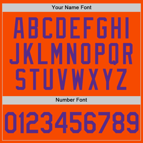 Custom Orange Purple Authentic Throwback Basketball Jersey