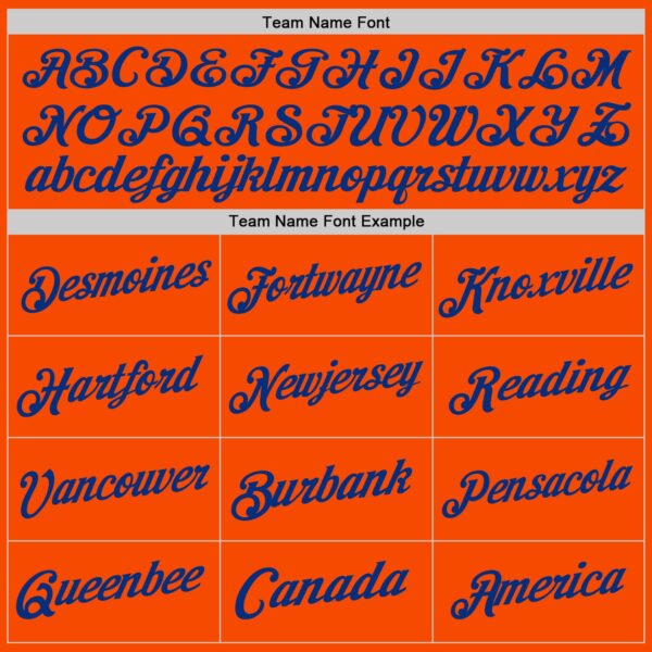 Custom Orange Royal Authentic Throwback Basketball Jersey