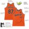Custom Orange Black-Gray Authentic Throwback Basketball Jersey