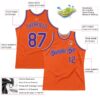 Custom Orange Purple-Gray Authentic Throwback Basketball Jersey