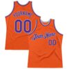 Custom Orange Purple-Gray Authentic Throwback Basketball Jersey