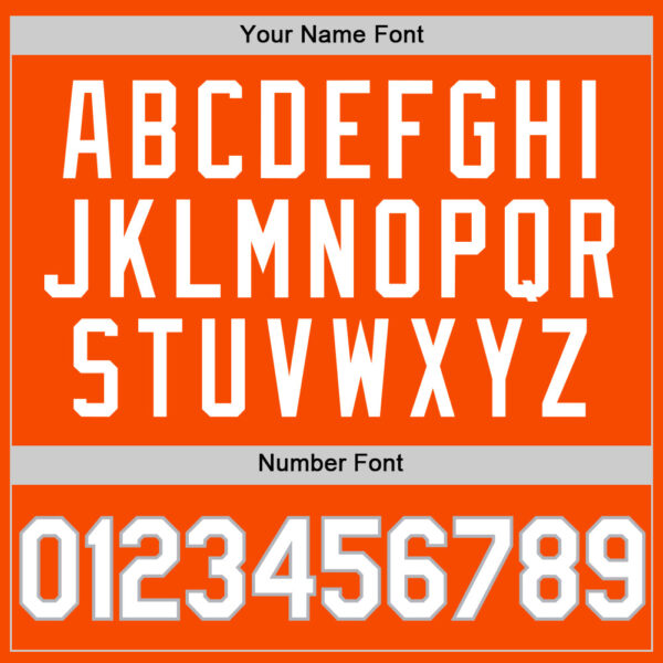 Custom Orange White-Gray Authentic Throwback Basketball Jersey