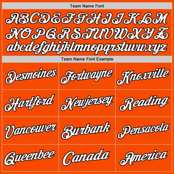 Custom Orange White-Black Authentic Throwback Basketball Jersey